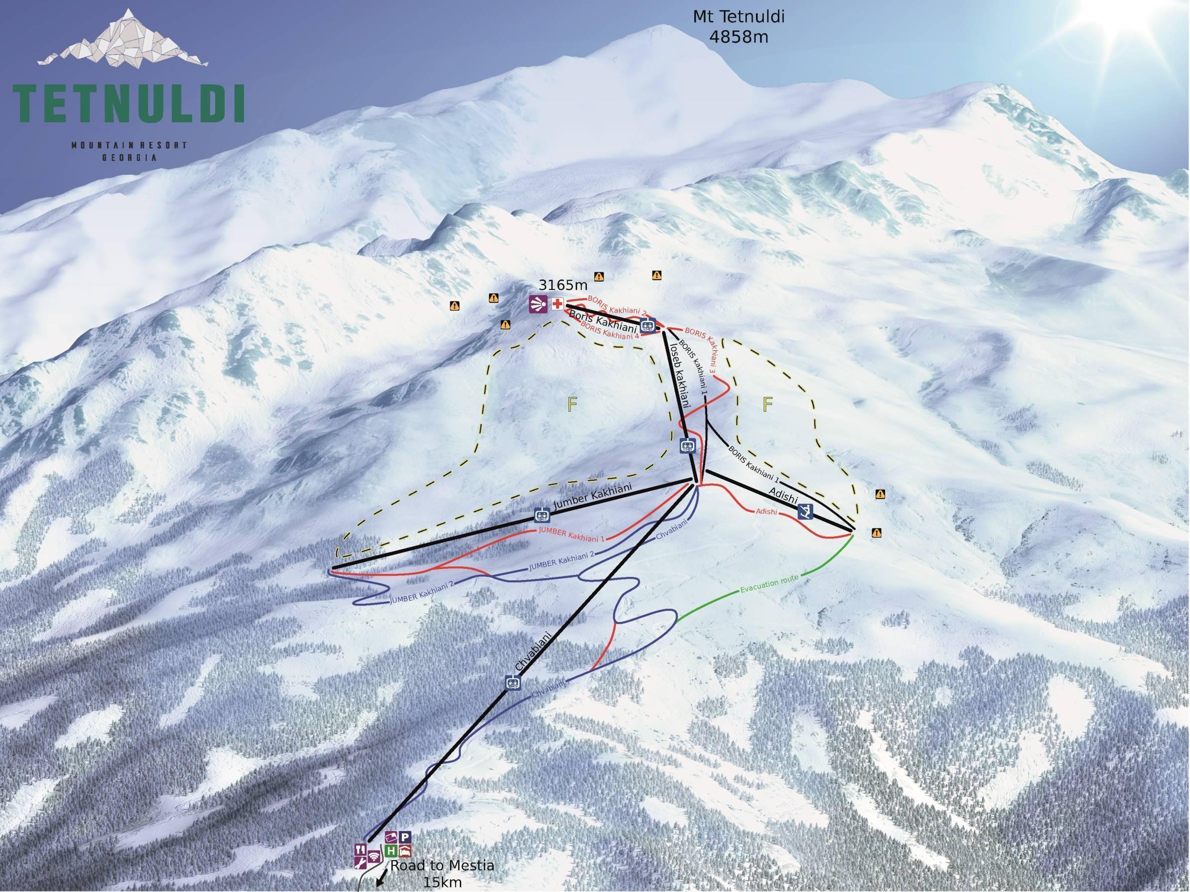 Ski resort in Svaneti